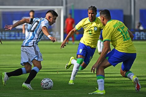 Preolímpico Sub 23: Argentina le ganó 1 a 0 a Brasil y se clasificó a París 2024 (Fuente: AFP)
