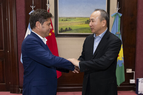 Kicillof recibió al embajador de China