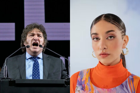 Ahora contra María Becerra: la batalla twittera de Milei después de Lali