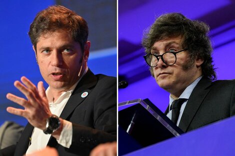 Axel Kicillof y Javier Milei