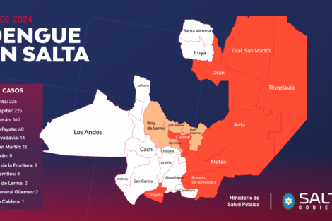 Se incrementó en un 144% la cantidad de casos de dengue 