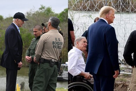 Biden y Trump visitaron la frontera con México