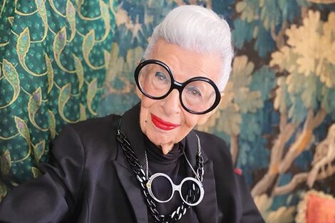 Murió la icónica diseñadora estadounidense Iris Apfel