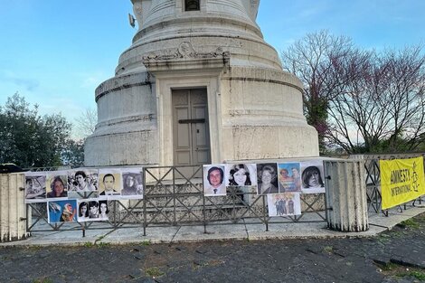 Roma rinde tributo al Nunca Más en un homenaje a los desaparecidos