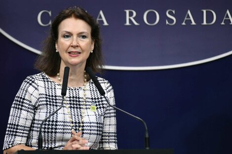 Diana Mondino, ministra de Relaciones Exteriores. 