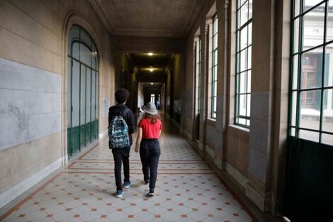 Estudiantes secundarios del Colegio Nacional de Buenos Aires.