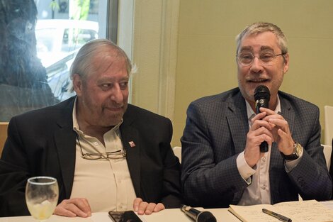 Alejandro Vaccaro, presidente de la Fundación El Libro, y Ezequiel Martínez, director de la Feria.