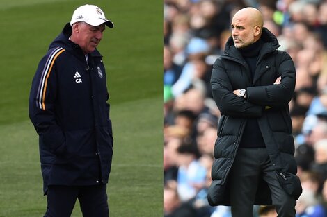 Ancelotti (izquierda) y Guardiola volverán en enfrentarse