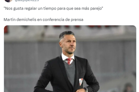 Martín Demichelis en conferencia de prensa