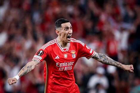 Europa League: Benfica superó al Marsella con un tanto de Di María