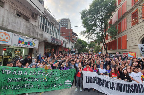 Marcha nacional universitaria: Del Congreso a la Plaza de Mayo