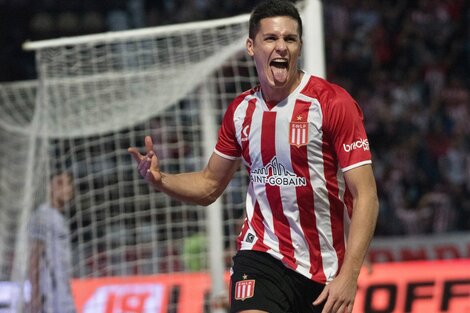 Guido Carrillo festejó su doblete ante Estudiantes (Fuente: NA)