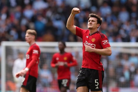 Maguire marcó el segundo gol en la sufrida clasificación a la final del United (Fuente: AFP)