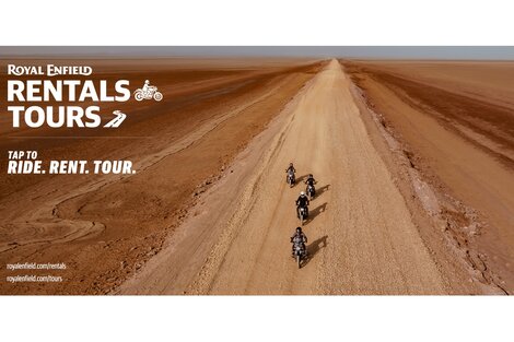 Royal Enfield presenta alquileres y tours globales