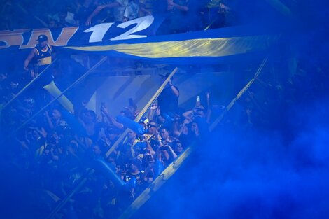 La hinchada xeneize en el Mario Alberto Kempes (Fuente: Fotobaires)