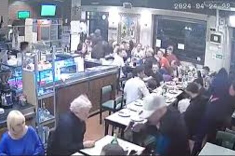 Así fue el violento robo en una pizzería de Almagro