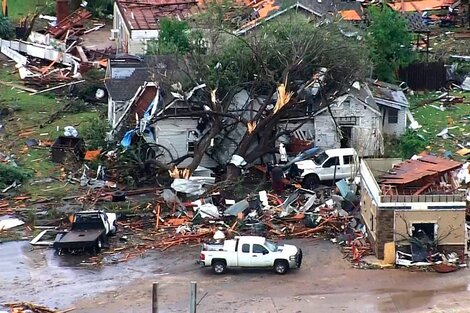 Oklahoma: una seguidilla de tornados provocó tres muertes y arrasó poblados