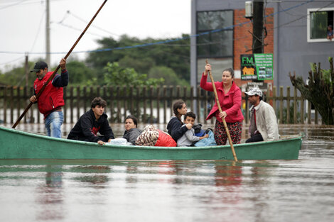 Las inundaciones en el sur de Brasil llegaron a Porto Alegre (Fuente: EFE)