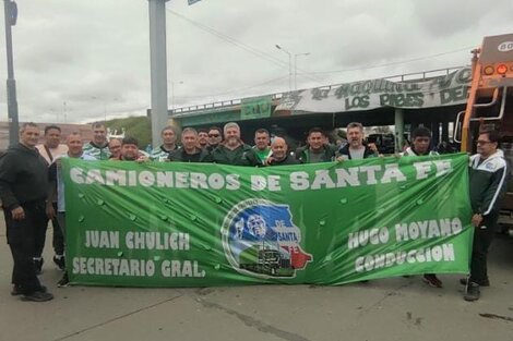 Camioneros de Santa Fe se suma al paro de mañana jueves