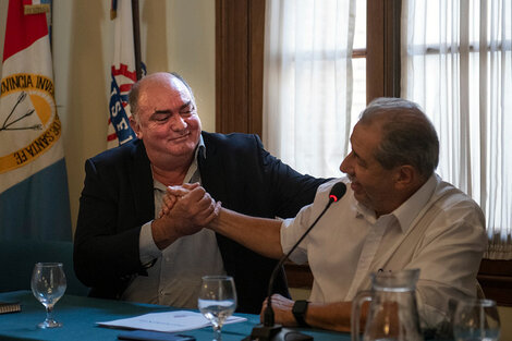 Javier Martín y Víctor Sarmiento, dirigentes de la federación de Industriales de Santa Fe.