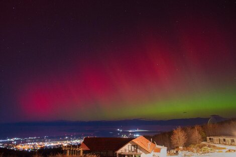 Las imágenes más impactantes de las auroras australes en Argentina