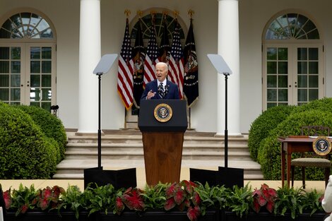 Joe Biden,presidente de Estados Unidos, en la Casa Blanca.  (Fuente: EFE)