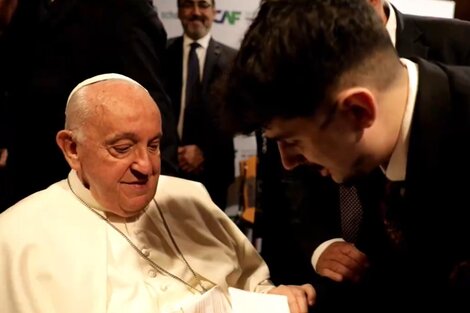 El encuentro de Luquitas Rodríguez y el Papa Francisco: reflexiones sobre el humor y el sentido del arte | "Gracias por hacer reír a la gente" | Página|12
