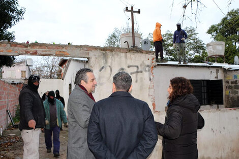 Cococcioni participó de los operativos en la zona noroeste de la ciudad. (Fuente: Prensa Gobernación.)