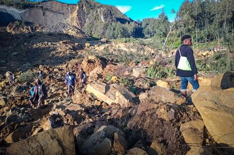 Un alud en Nueva Guinea sepultó a una población entera