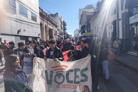 Marcha universitaria por el boleto estudiantil