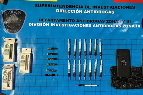 Detenidos por vender jeringas con THC sintético (Fuente: NA)