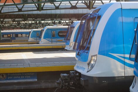 Trenes a media máquina en señal de protesta (Fuente: NA)