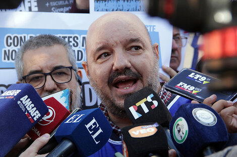 Secretario general de Amsafé, Rodrigo Alonso. 