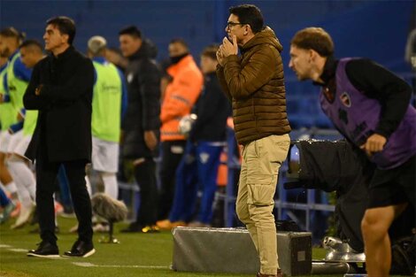 El DT de Newell's Mauricio Larriera.