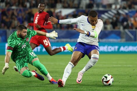 Francia no pudo con Canadá, rival de Argentina en la Copa América