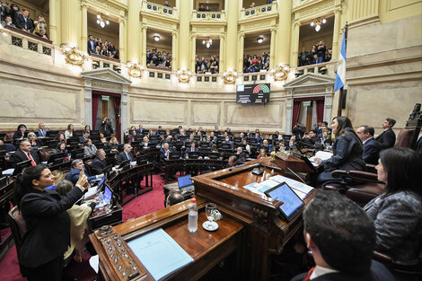 La sesión en el Senado duró más de 20 horas. (Fuente: Prensa Senado)