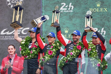 24 Horas de Le Mans: Pechito López terminó segundo con Toyota (Fuente: EFE)