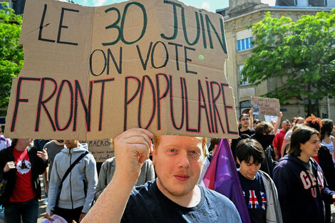 Protesta antifascista el 15 de junio en Reims. (Fuente: AFP)