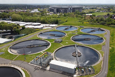 Depósito de agua de Thames Water en Londres.