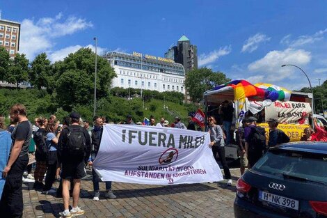 Javier Milei no fue bienvenido en Alemania