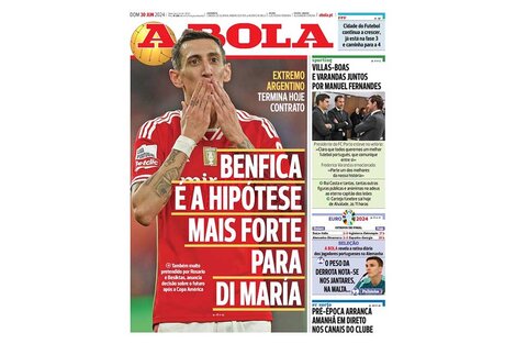 Tapa del diario de Portugal.