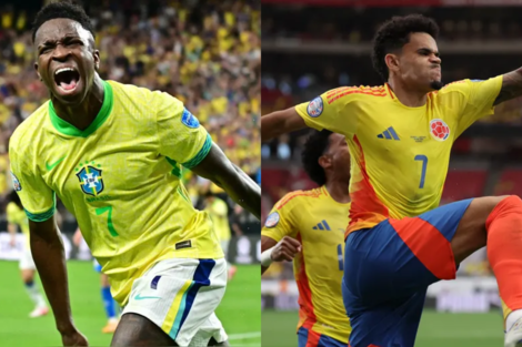 A qué hora juega Brasil vs Colombia y qué resultado lo dejaría fuera de la Copa América (Fuente: AFP)