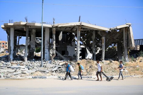 Israel volvió a bombardear Gaza en medio de las negociaciones para lograr una tregua (Fuente: AFP)