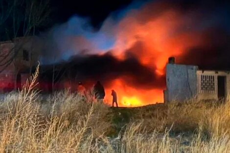 Una familia perdió su casa en un incendio en Chubut