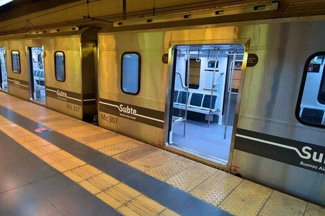 Subte: la línea C interrumpió su servicio por humo en la estación Avenida de Mayo