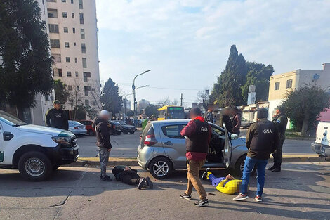 Dos de los detenidos en zona sur de Rosario.