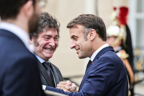 El tuit de Villarruel contra Francia, eje del encuentro entre Milei y Macron en París (Fuente: AFP)