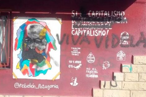 "Viva Videla", la pintada en Bariloche que exhibe el avance negacionista