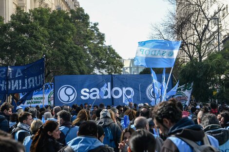 Sadop se movilizó a Plaza de Mayo: por Pan, Paz, Tierra, Techo y Trabajo