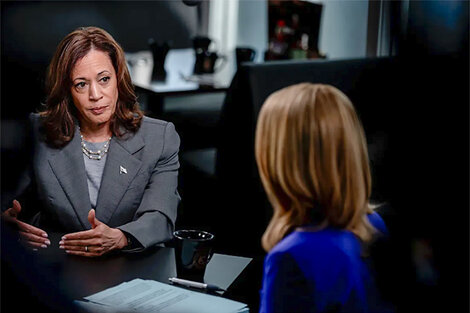 En su entrevista con la CNN, Harris se mostró firme con la migración (Fuente: Capturas de video)